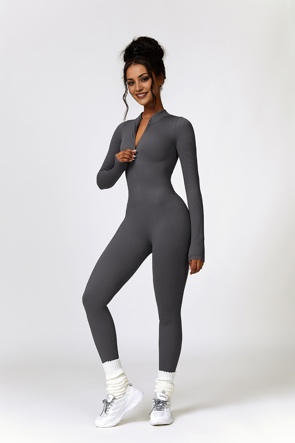 Long Sleeve Zip-Up Onesie